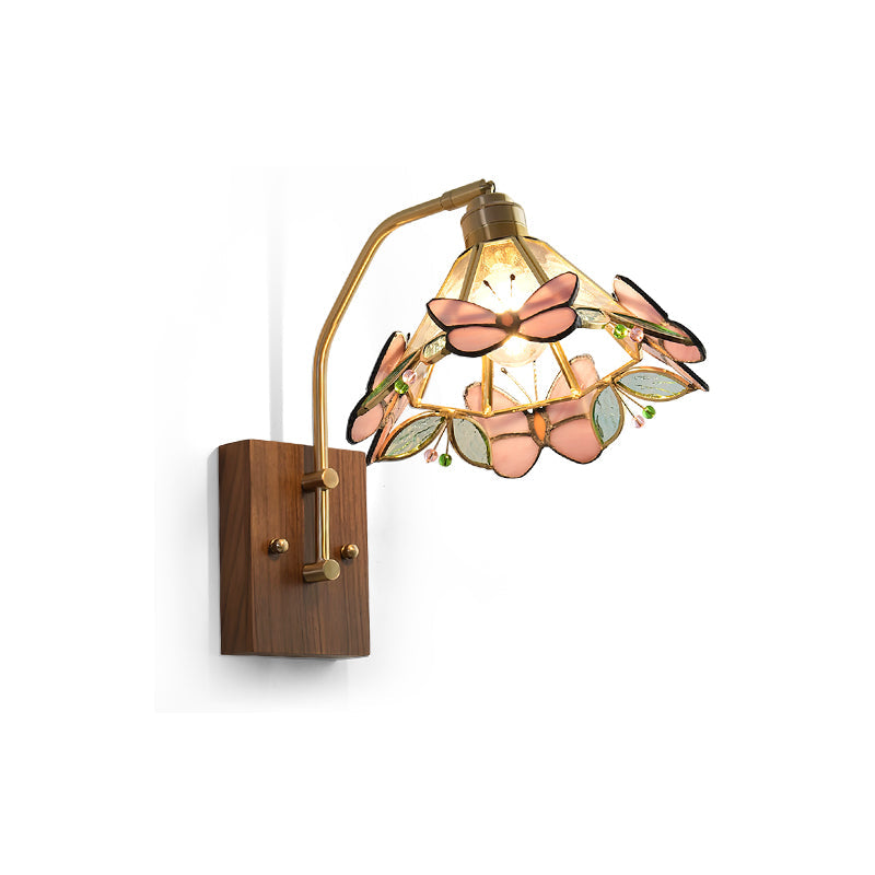 Tiffany Butterfly Wall Lamp Glass - Letslighting