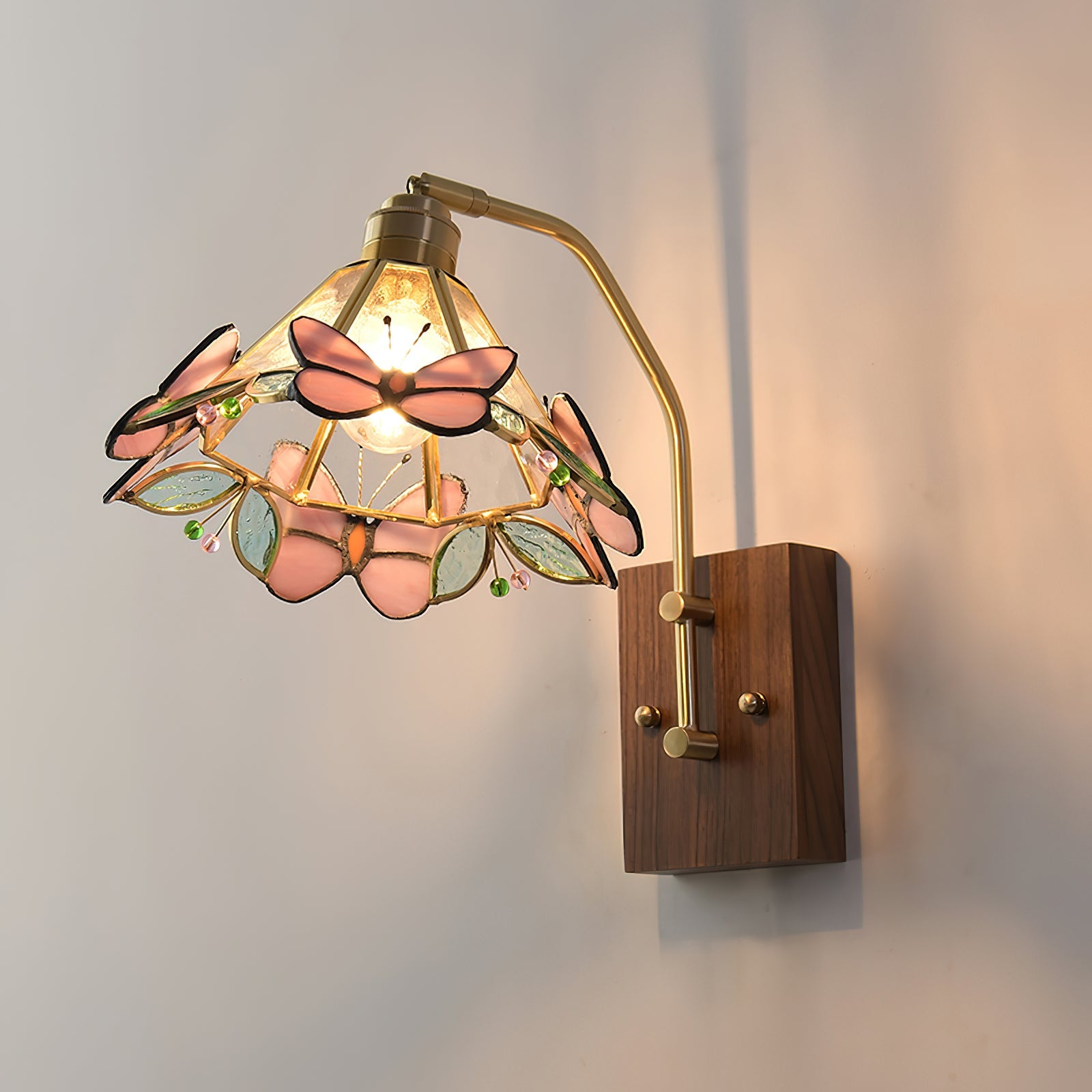 Tiffany Butterfly Wall Lamp Glass - Letslighting
