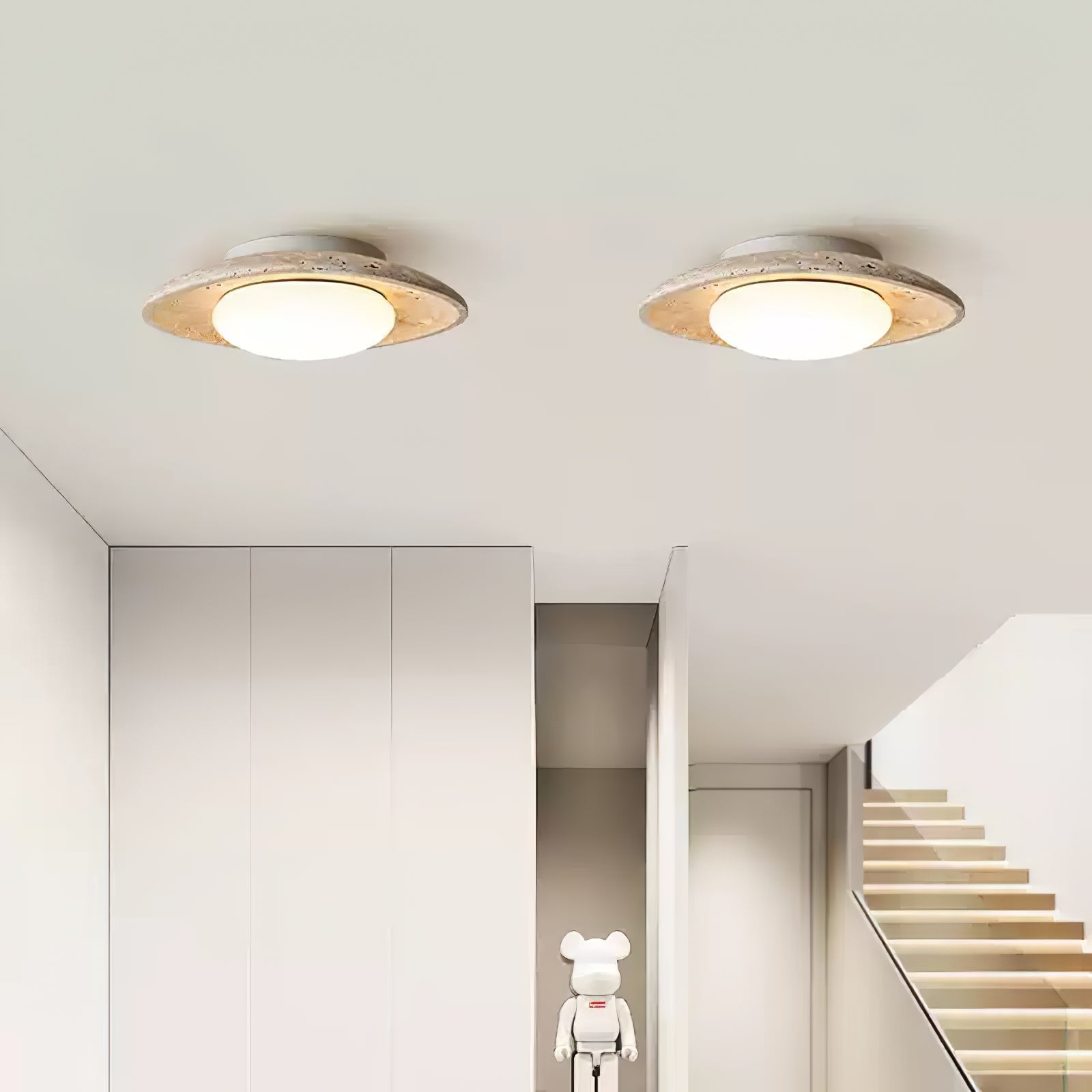 Lena Travertine Ceiling Light - Letslighting
