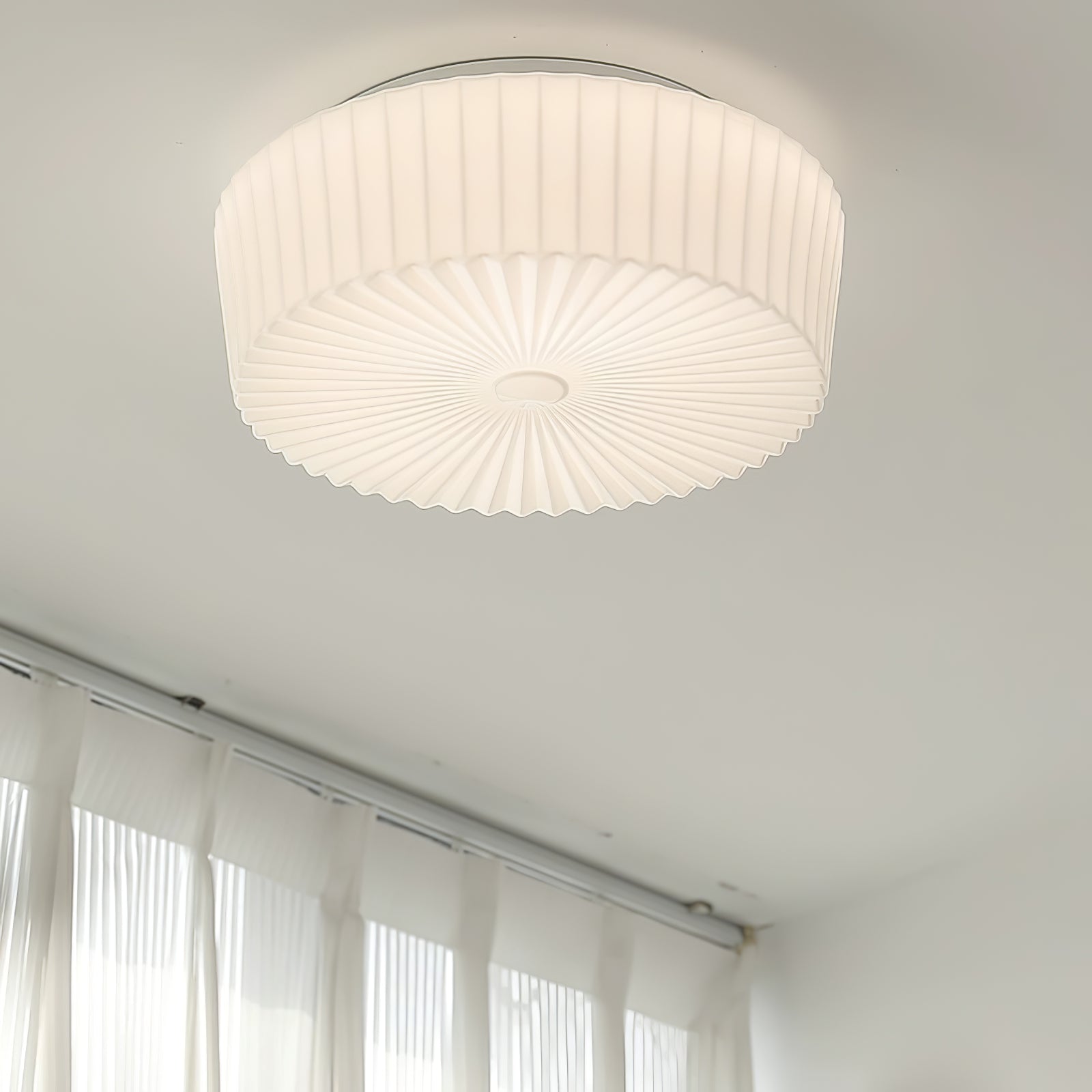Lustra Ceiling Light Drum Glass Radiant - Letslighting