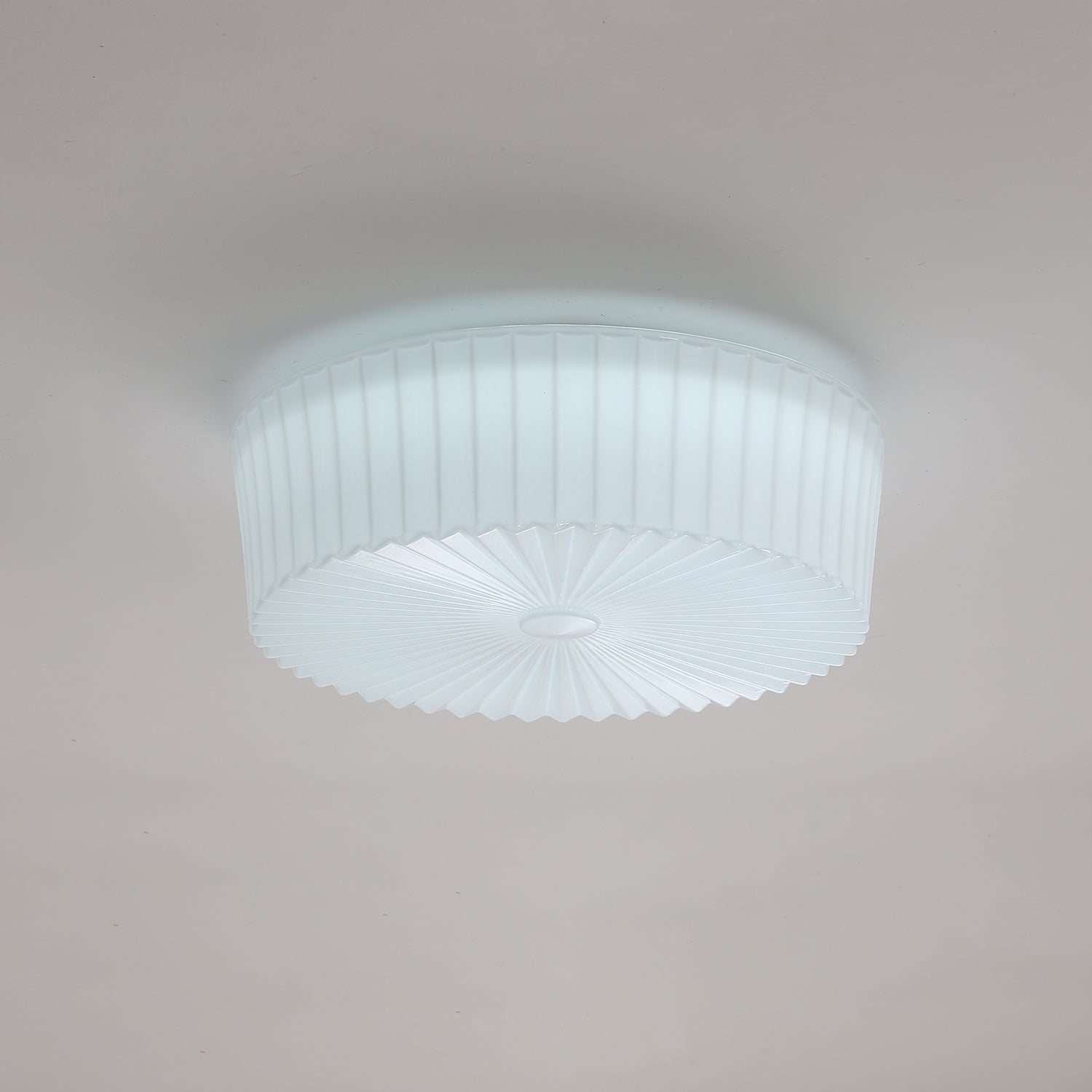 Lustra Ceiling Light Drum Glass Radiant - Letslighting