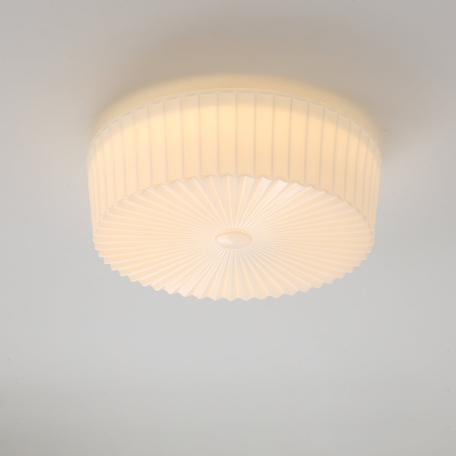 Lustra Ceiling Light Drum Glass Radiant - Letslighting