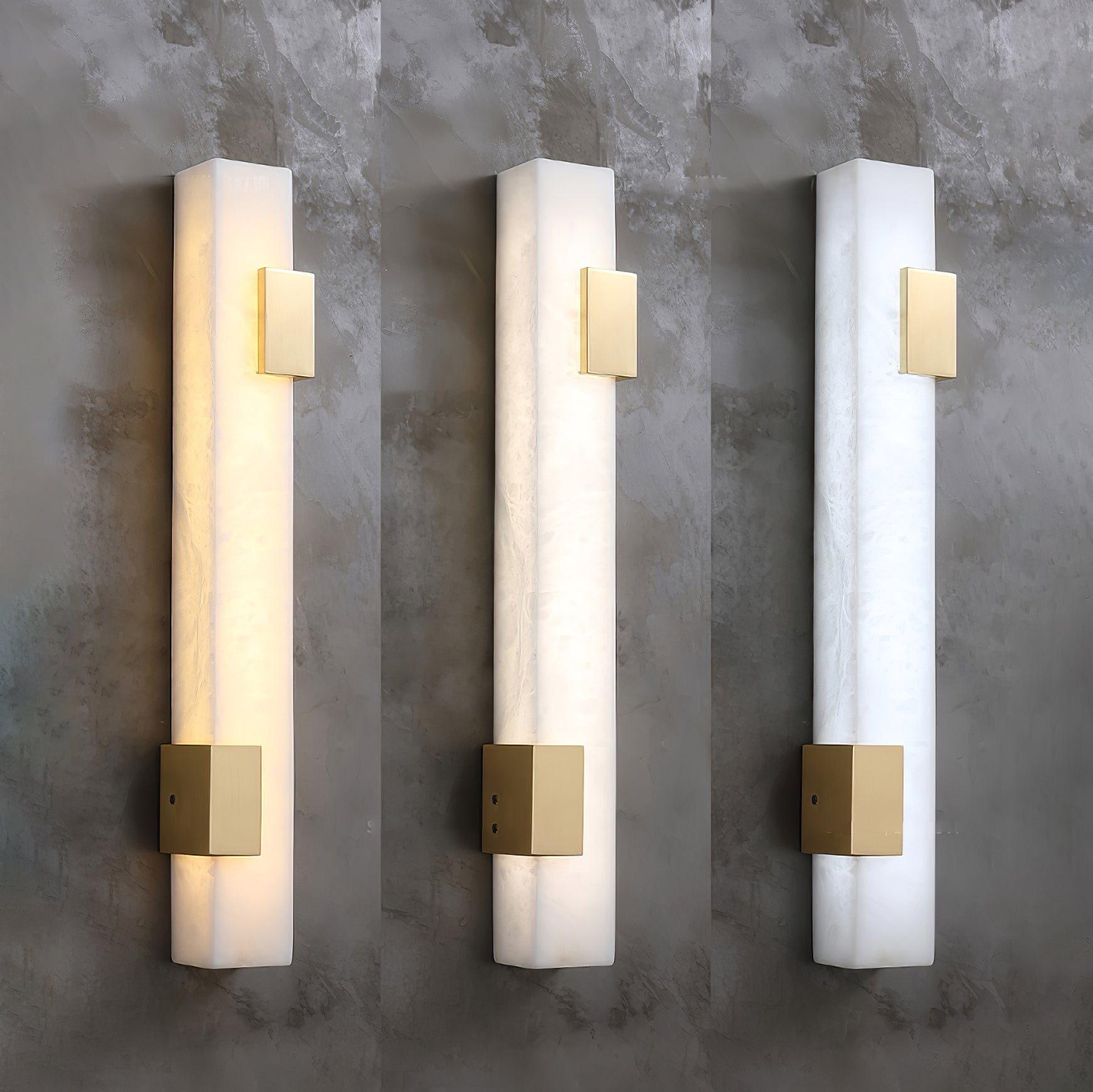 Eos Linear Alabaster Wall Light