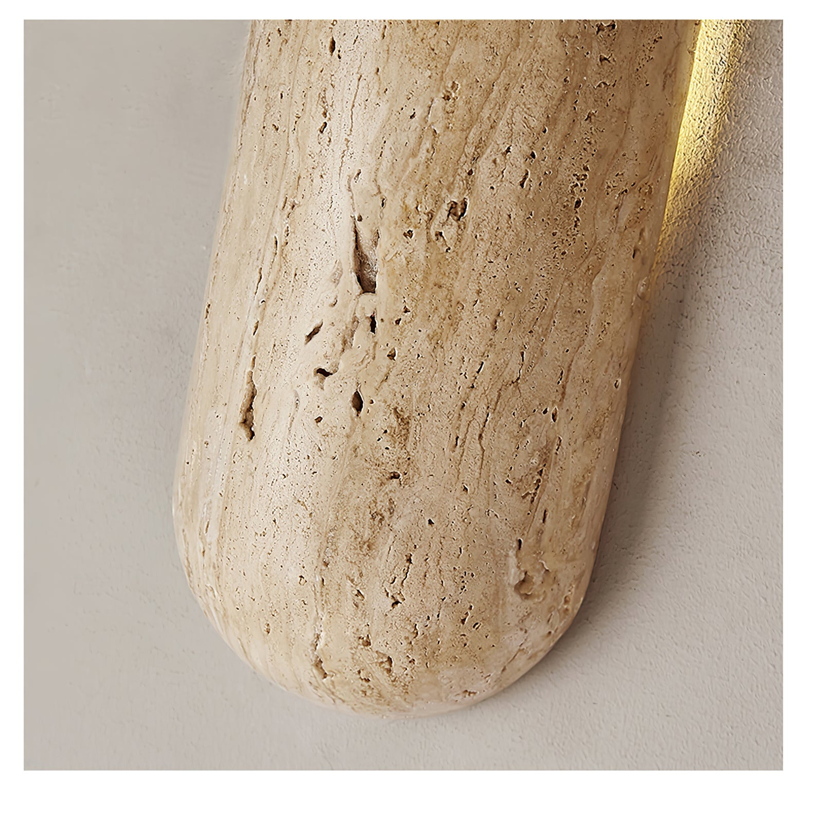 Lumen Modern Travertine Wall Light