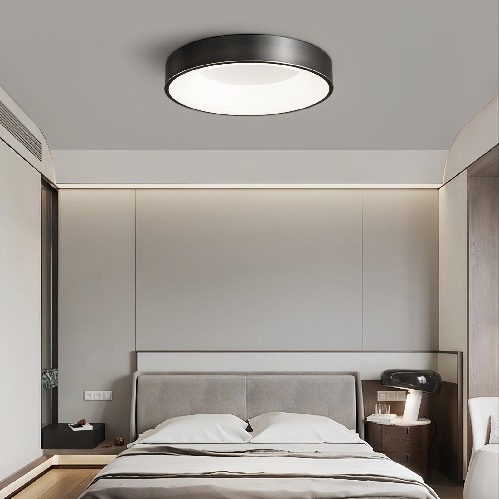 Zetheos Modern Minimalist Brass Ceiling Light - Letslighting