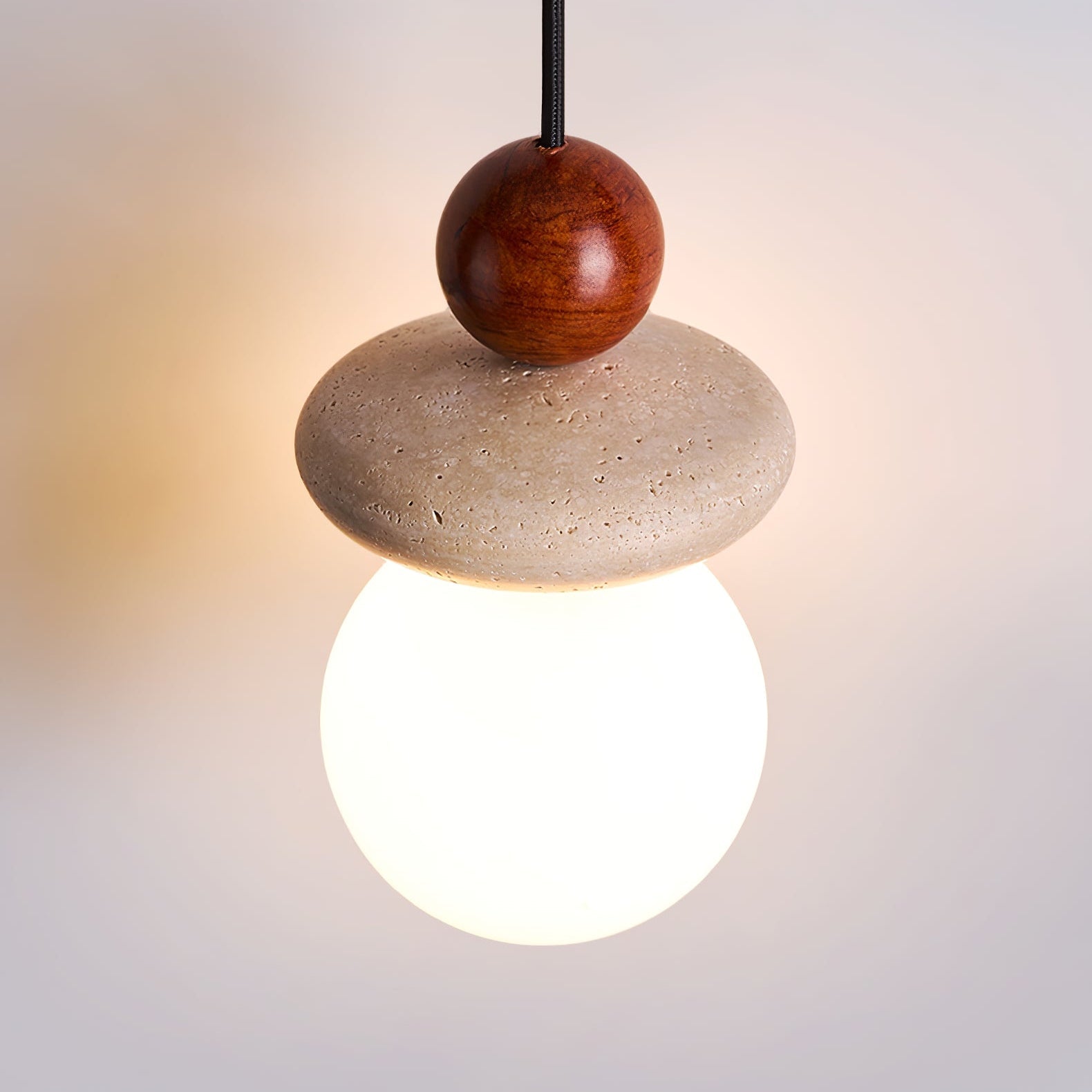 Lumi Travertine Pendant Light - Letslighting