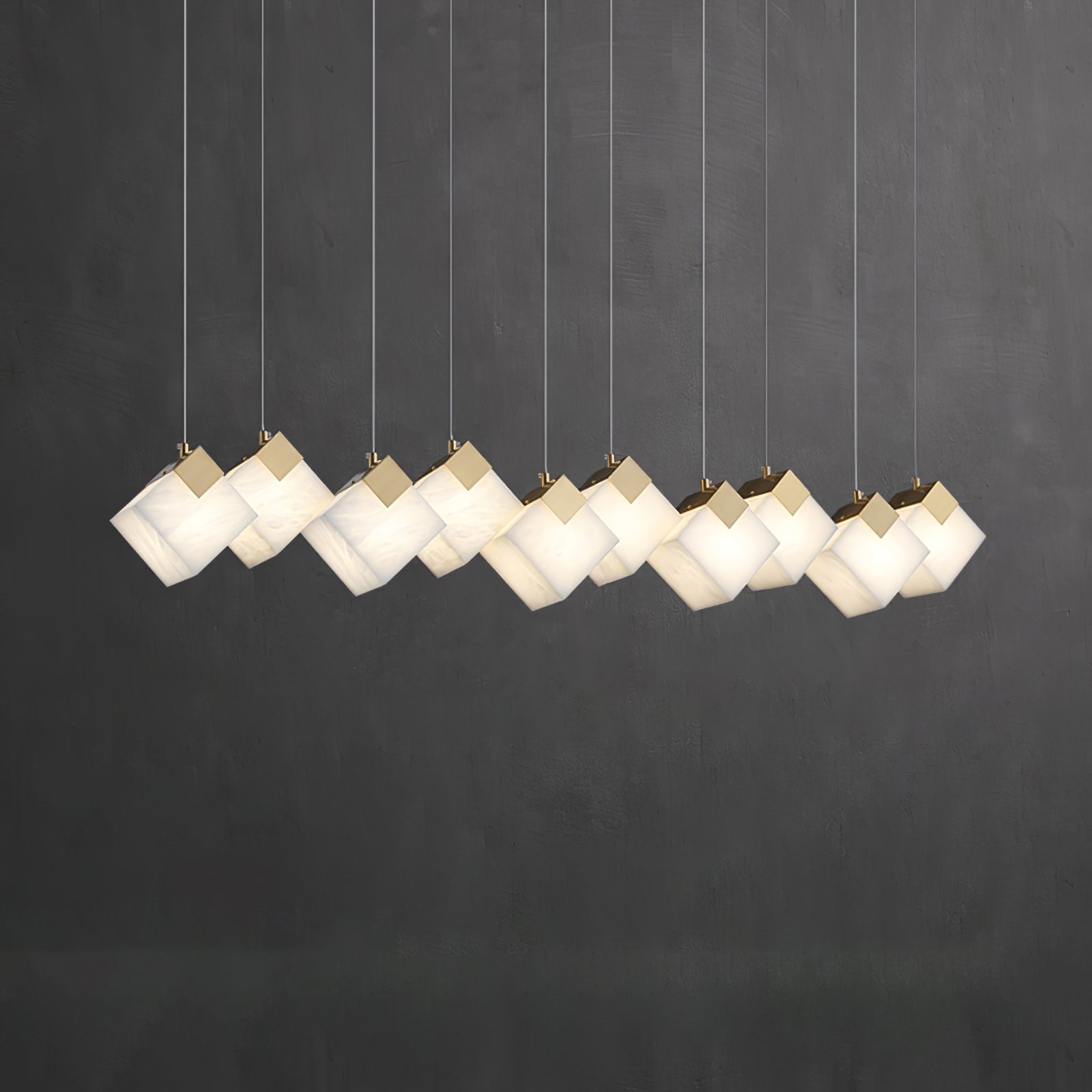 Vevariel Linear Alabaster Pendant Light