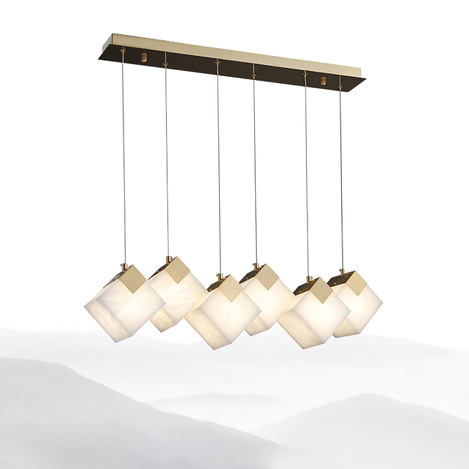 Vevariel Linear Alabaster Pendant Light