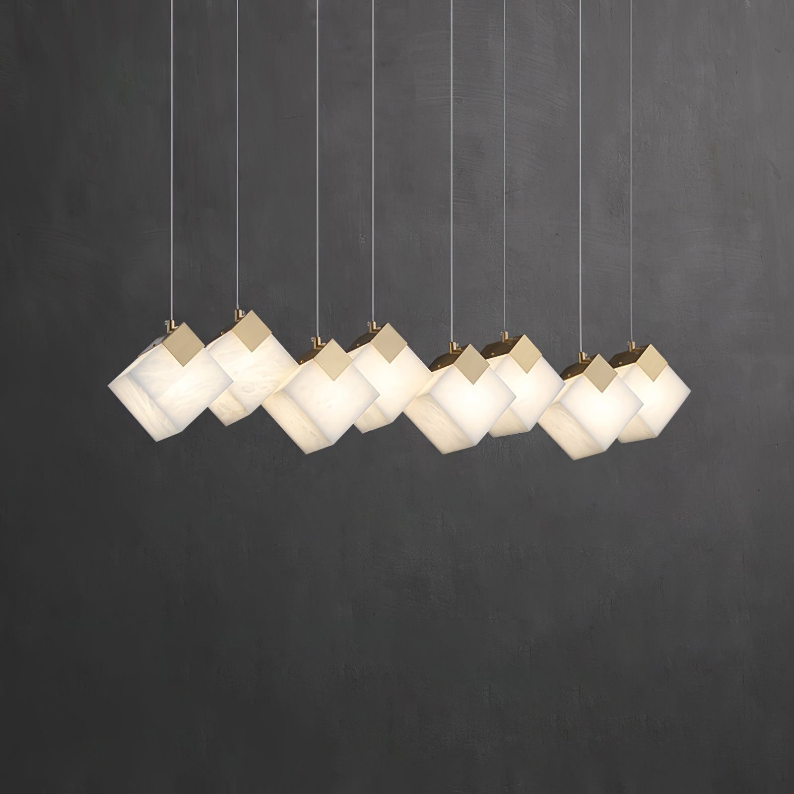 Vevariel Linear Alabaster Pendant Light