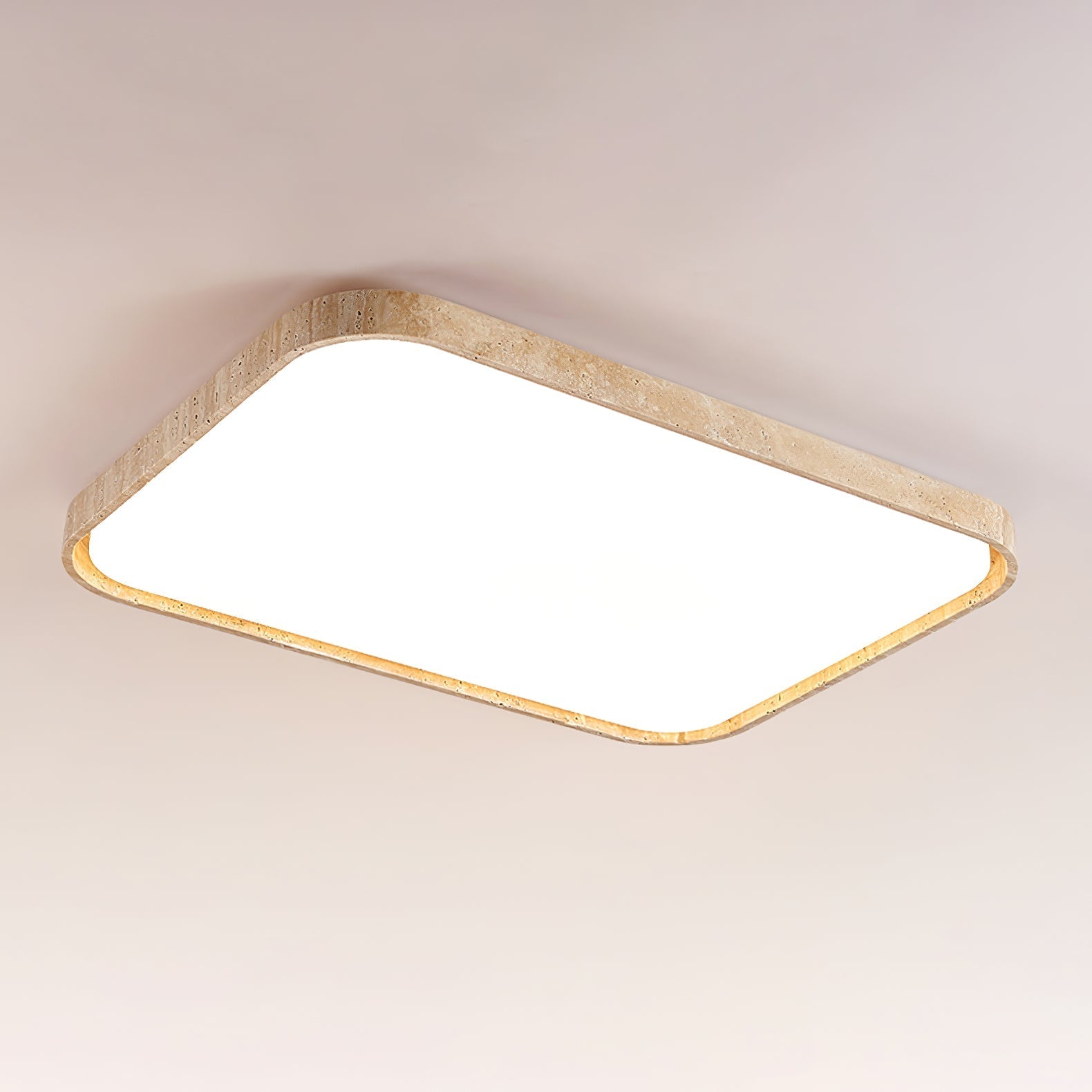 Lumo Modern Travertine Ceiling Light