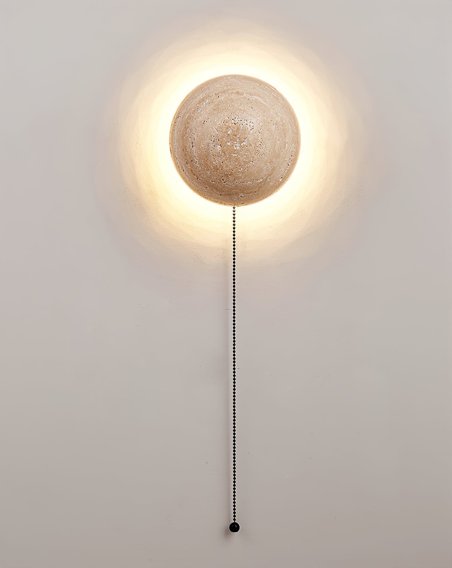 Nyvarion Minimalist Travertine Wall Light - Letslighting