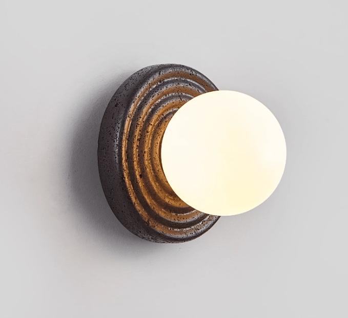 Lunara Travertine Wall Sconce - Letslighting