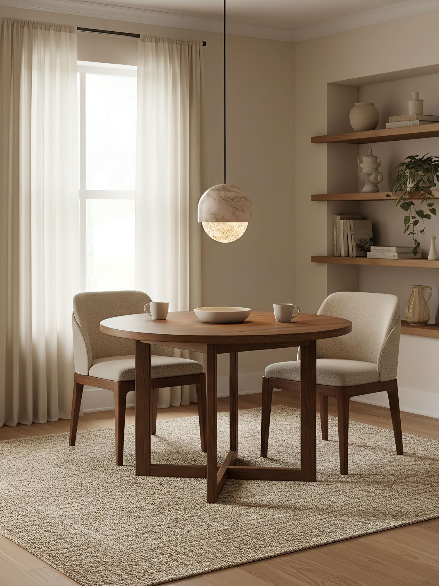 Lunar Modern Alabaster Pendant Light
