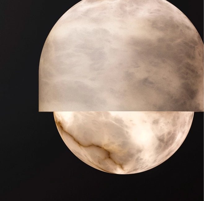 Lunar Modern Alabaster Pendant Light
