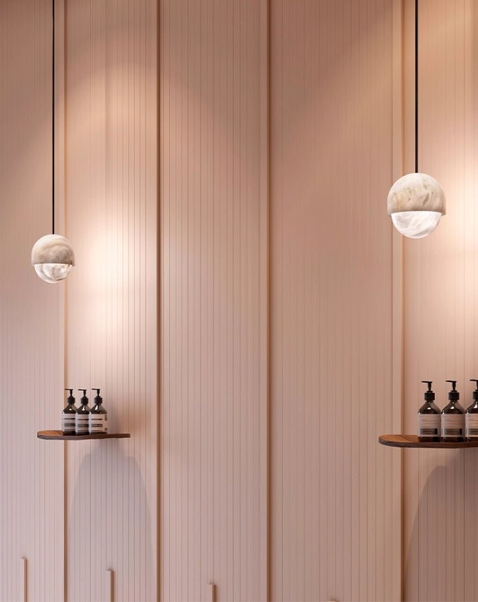 Lunar Modern Alabaster Pendant Light