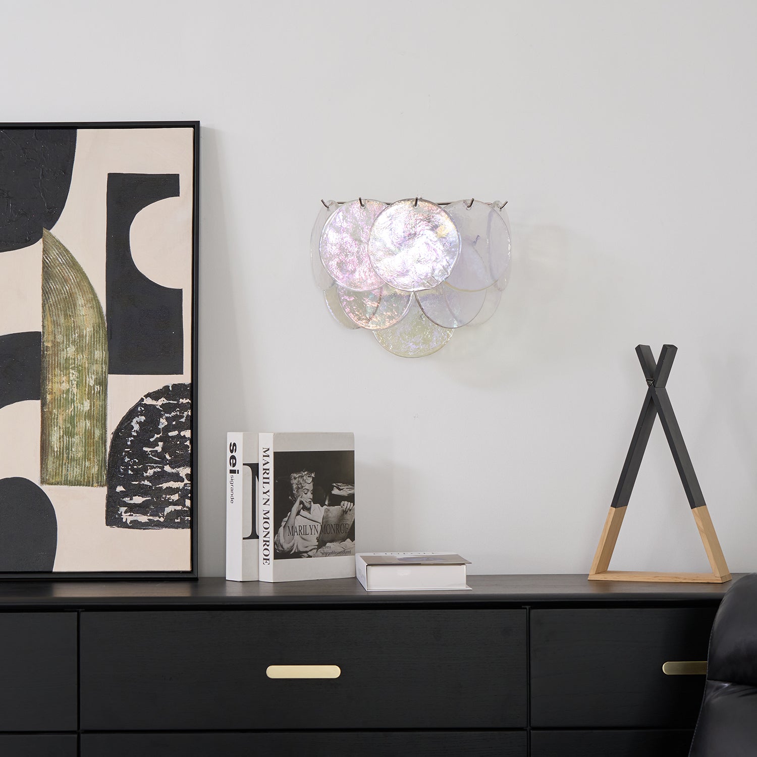 Aurora Wall Lamp Murano Glass Disc Artistic - Letslighting
