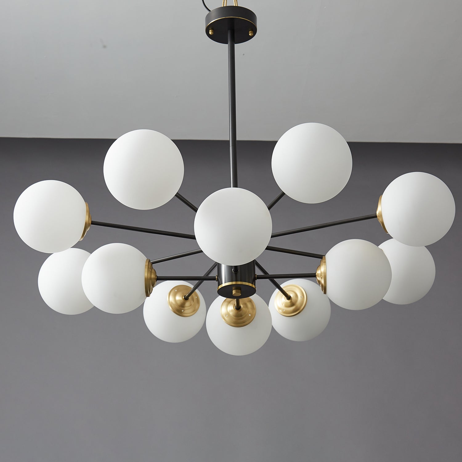 Catalos Modern Premium Orb Brass Glass Chandelier - Letslighting