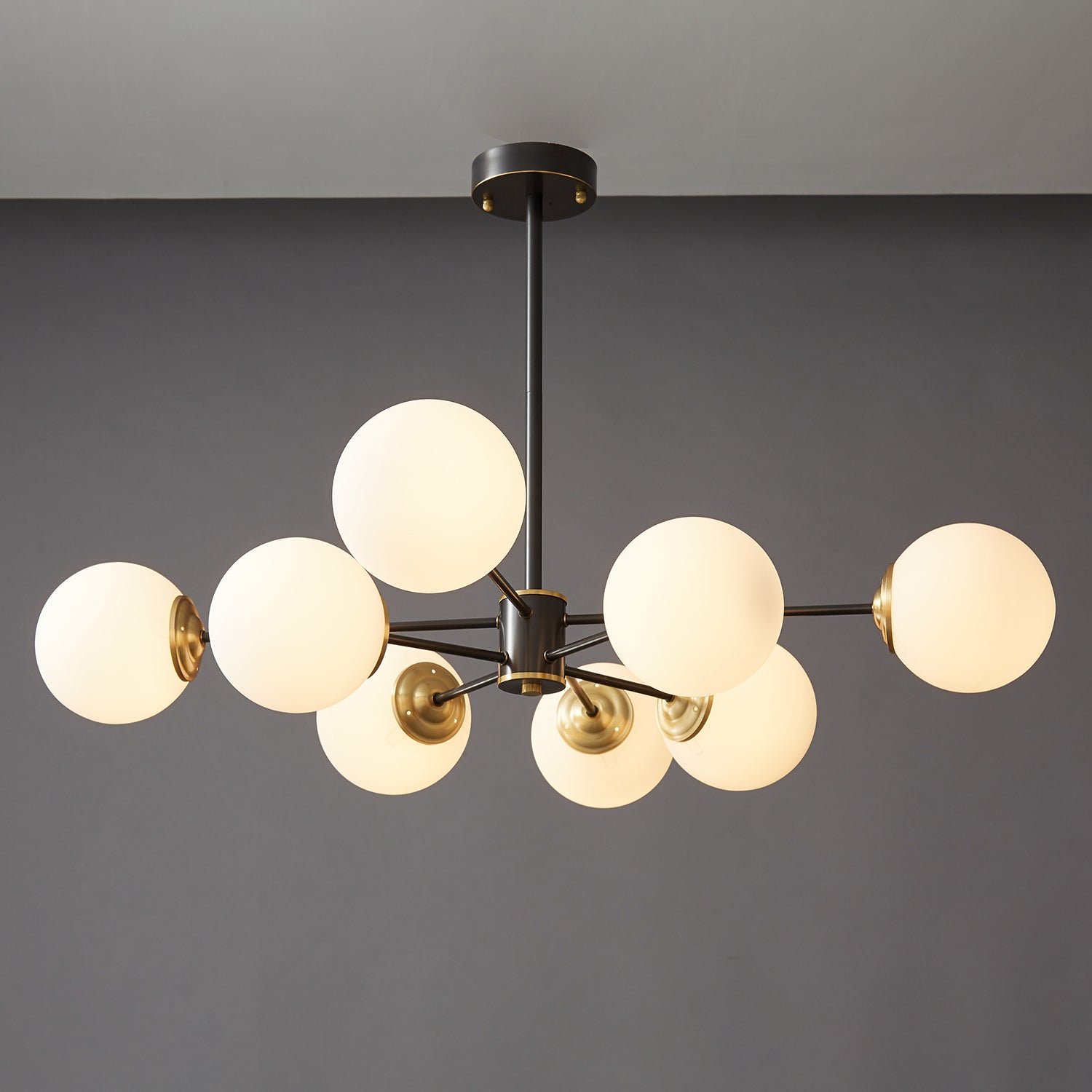 Catalos Modern Premium Orb Brass Glass Chandelier - Letslighting
