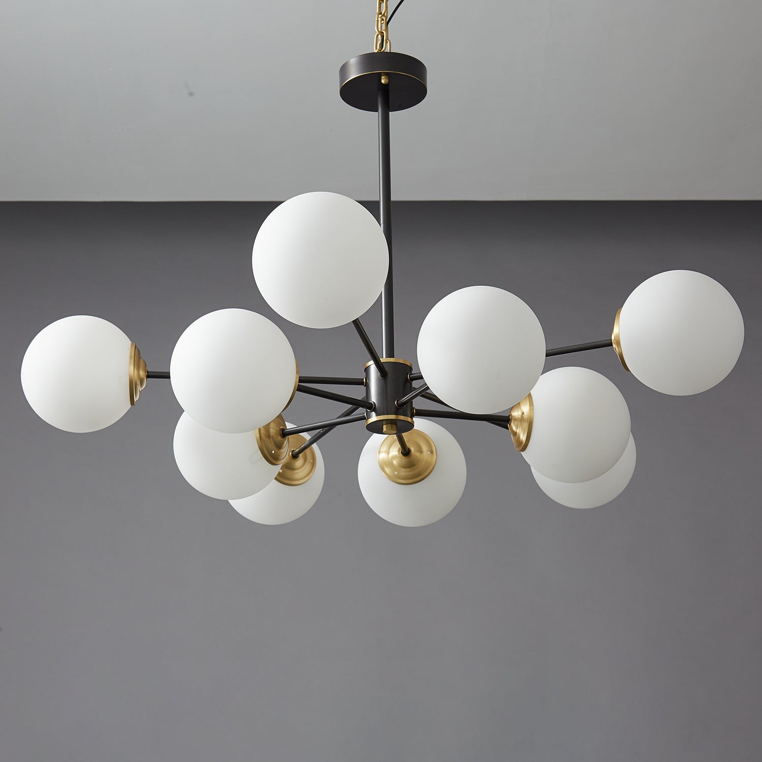 Catalos Modern Premium Orb Brass Glass Chandelier - Letslighting