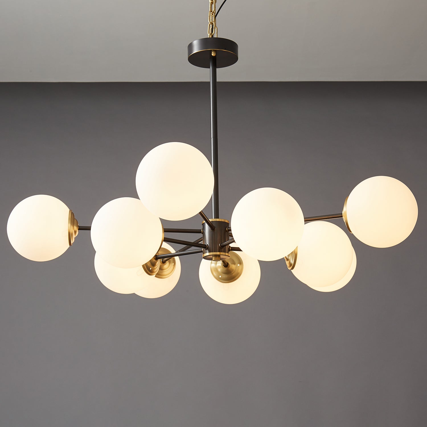Catalos Modern Premium Orb Brass Glass Chandelier - Letslighting