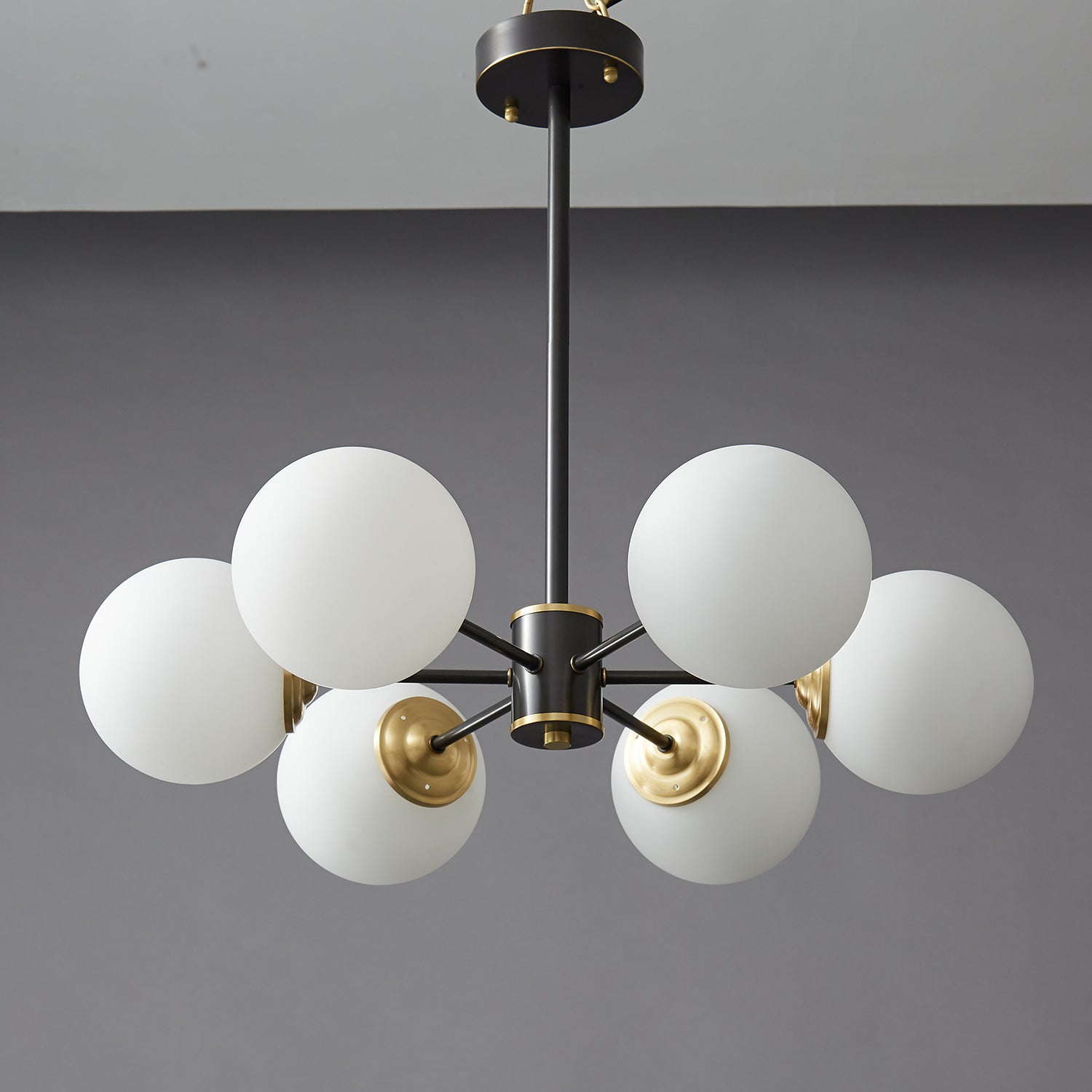 Catalos Modern Premium Orb Brass Glass Chandelier - Letslighting