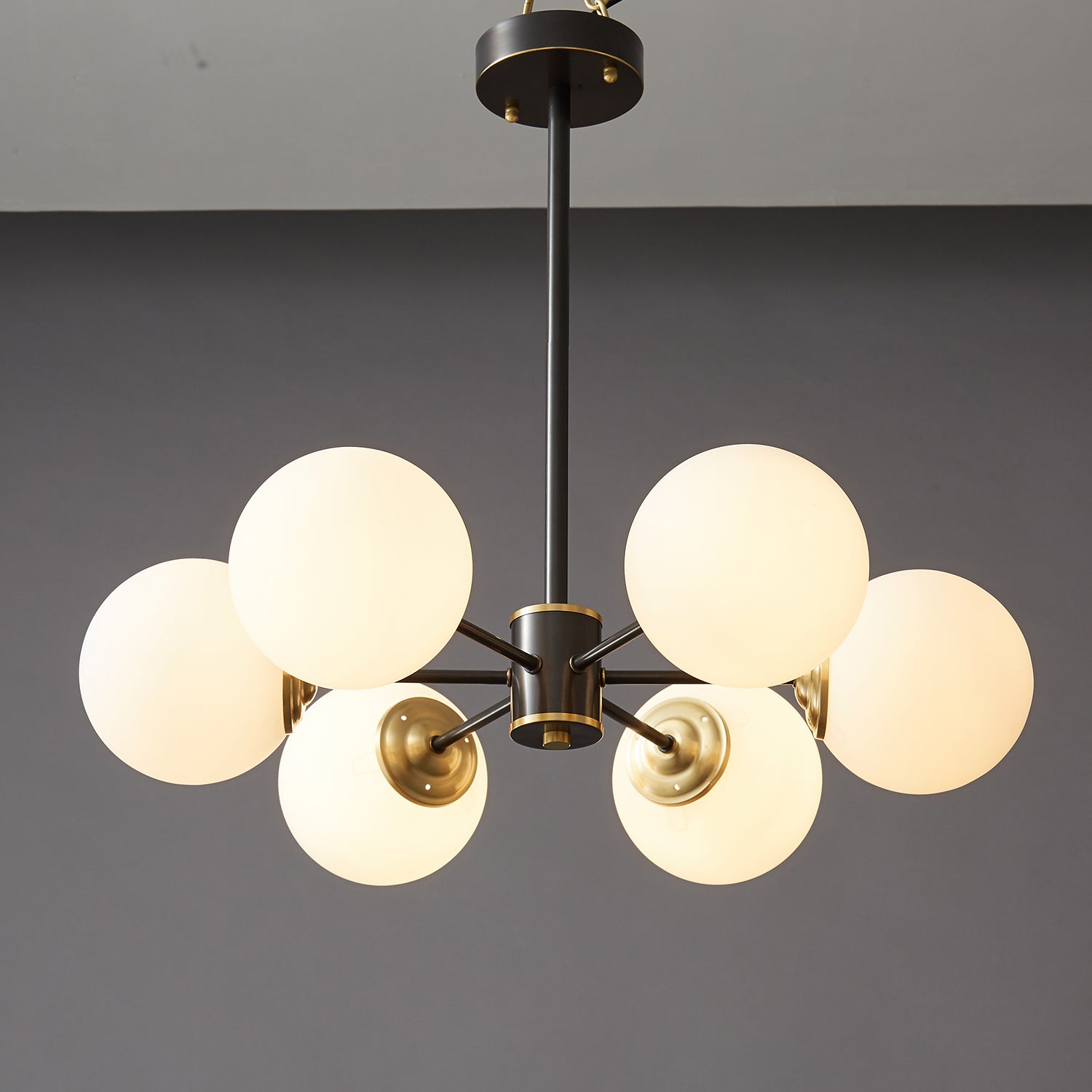 Catalos Modern Premium Orb Brass Glass Chandelier - Letslighting