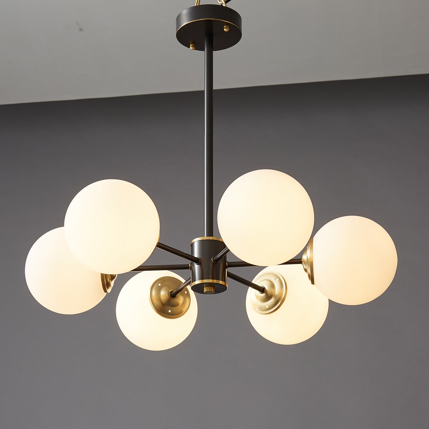 Catalos Modern Premium Orb Brass Glass Chandelier - Letslighting