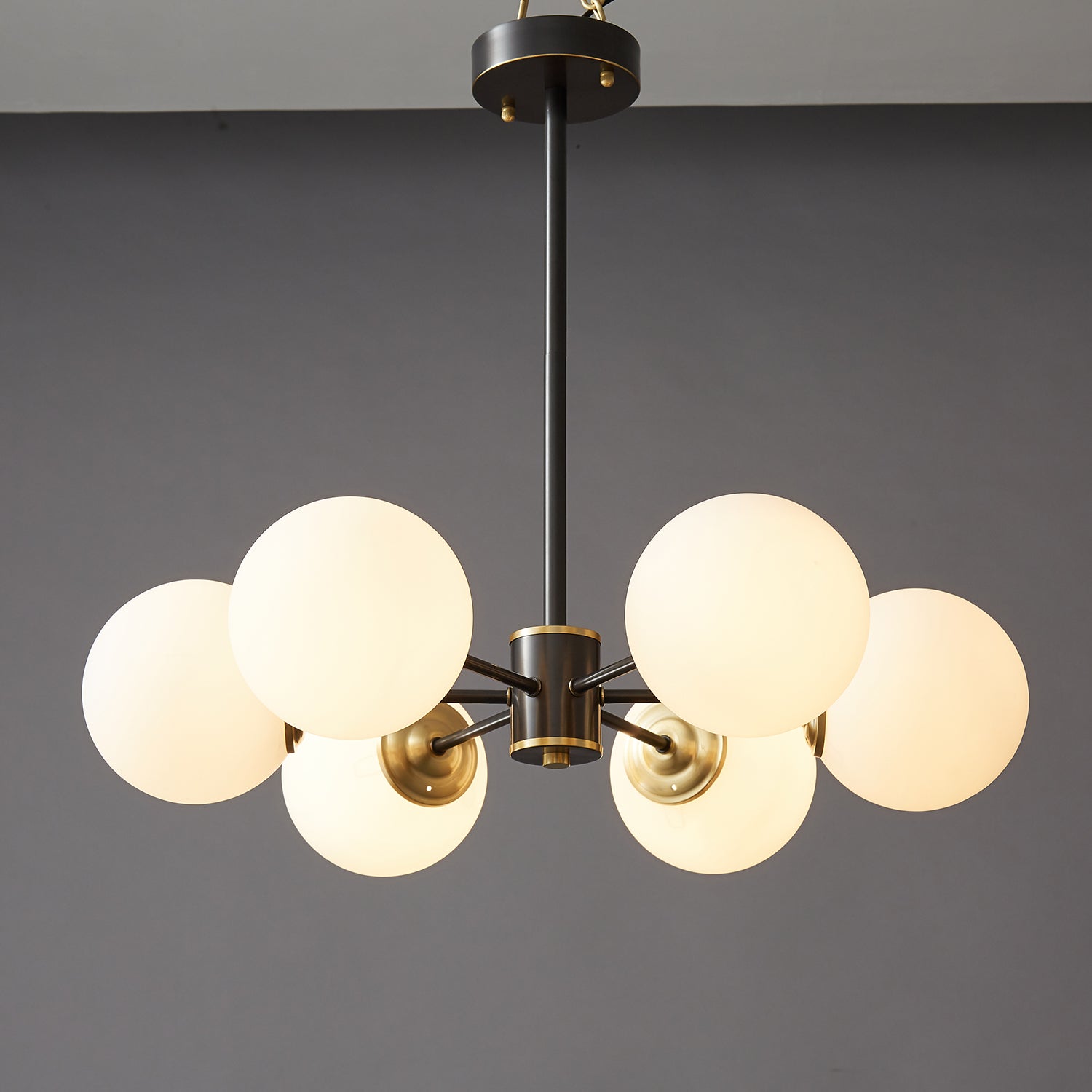 Catalos Modern Premium Orb Brass Glass Chandelier - Letslighting