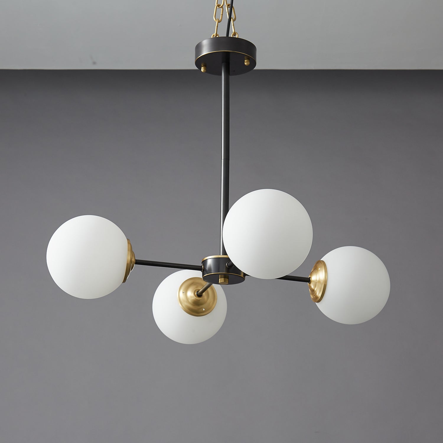 Catalos Modern Premium Orb Brass Glass Chandelier - Letslighting