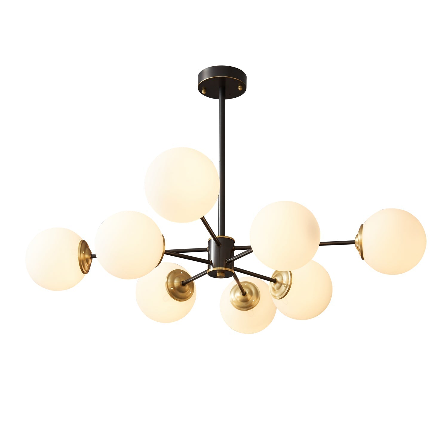 Catalos Modern Premium Orb Brass Glass Chandelier - Letslighting
