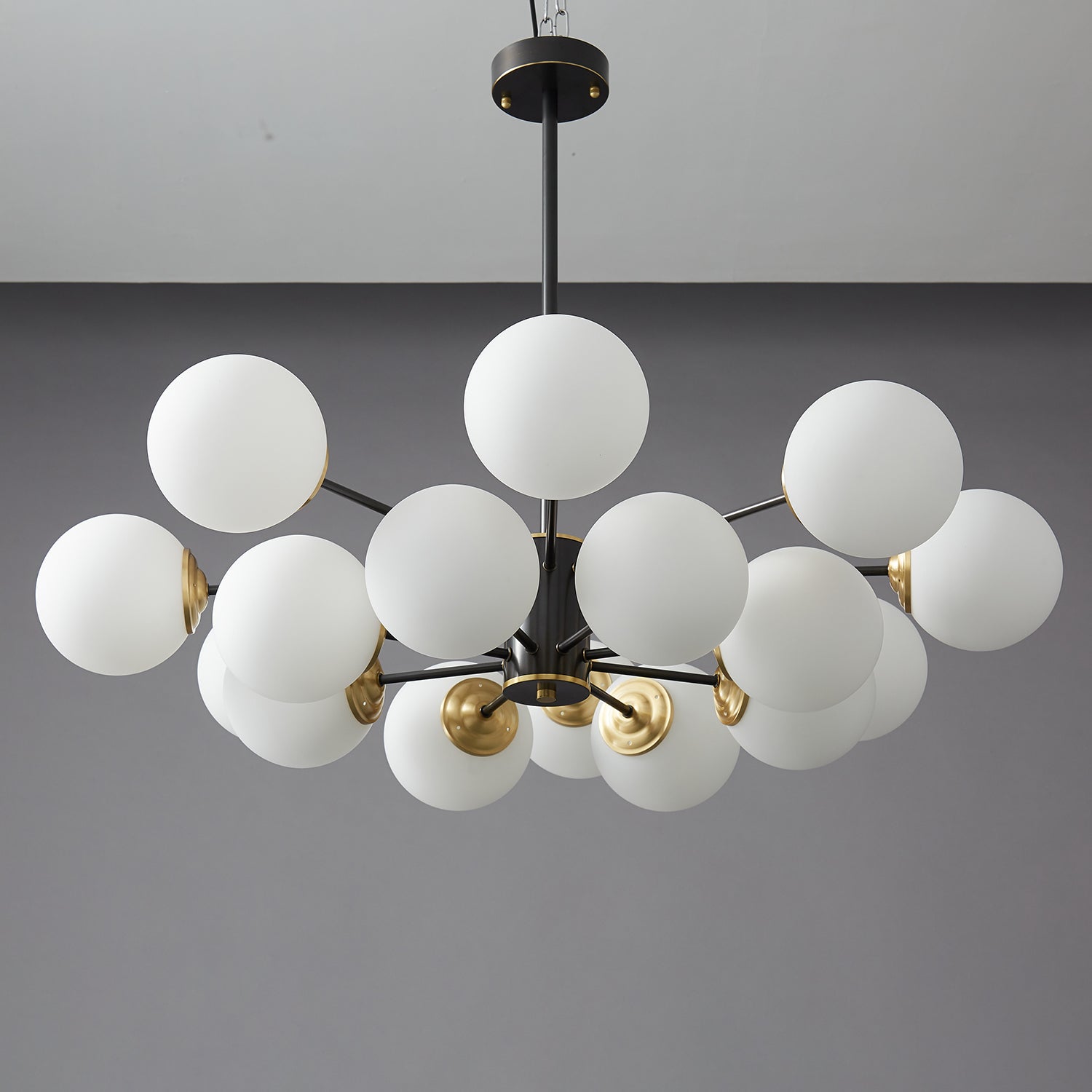 Catalos Modern Premium Orb Brass Glass Chandelier - Letslighting