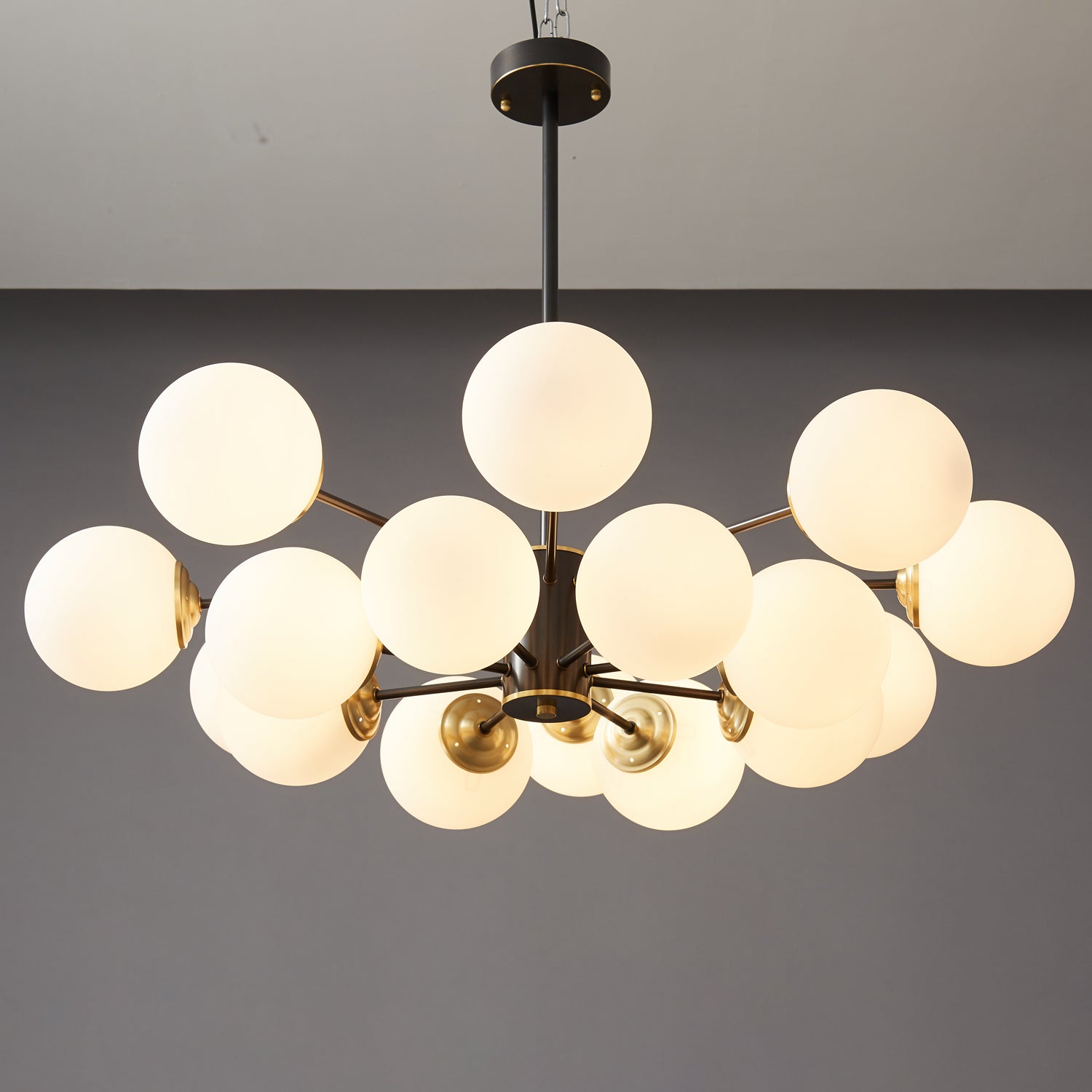 Catalos Modern Premium Orb Brass Glass Chandelier - Letslighting