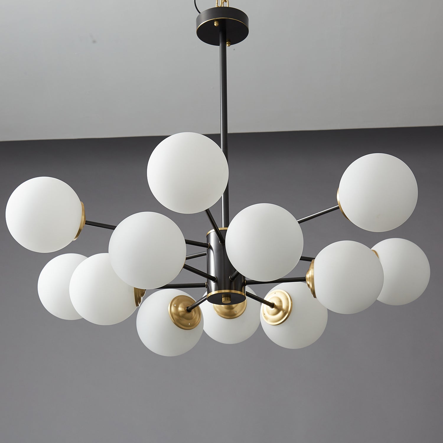 Catalos Modern Premium Orb Brass Glass Chandelier - Letslighting