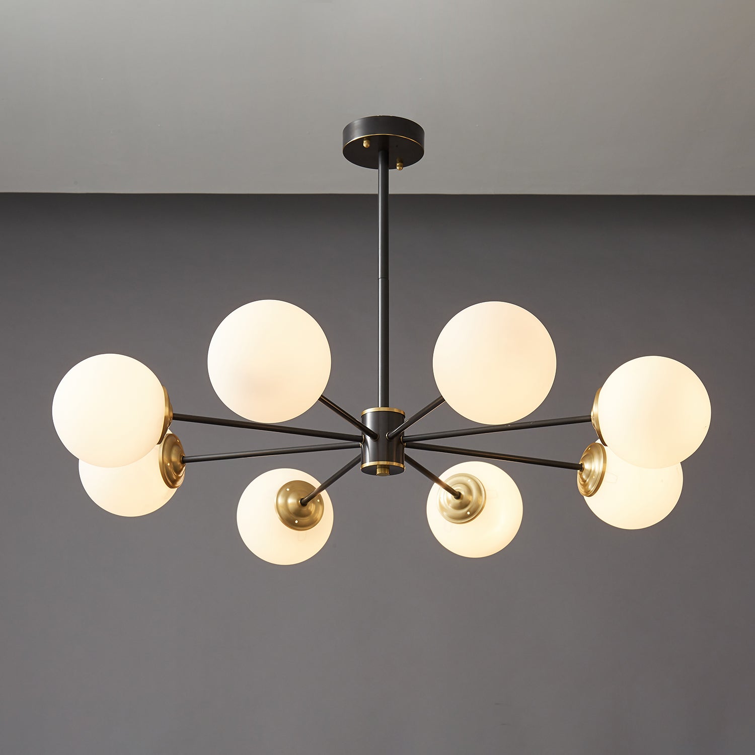 Catalos Modern Premium Orb Brass Glass Chandelier - Letslighting