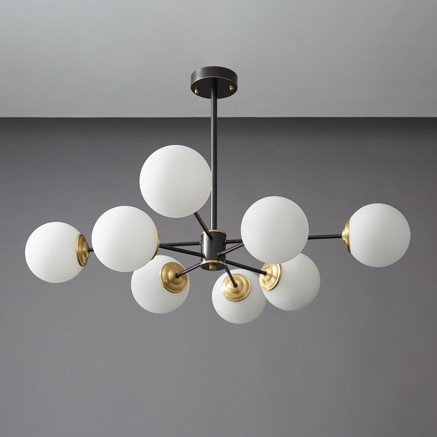 Catalos Modern Premium Orb Brass Glass Chandelier - Letslighting