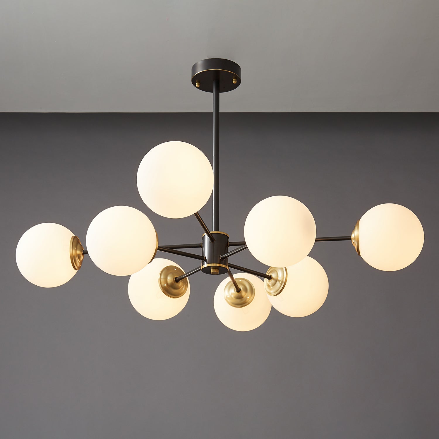 Catalos Modern Premium Orb Brass Glass Chandelier - Letslighting