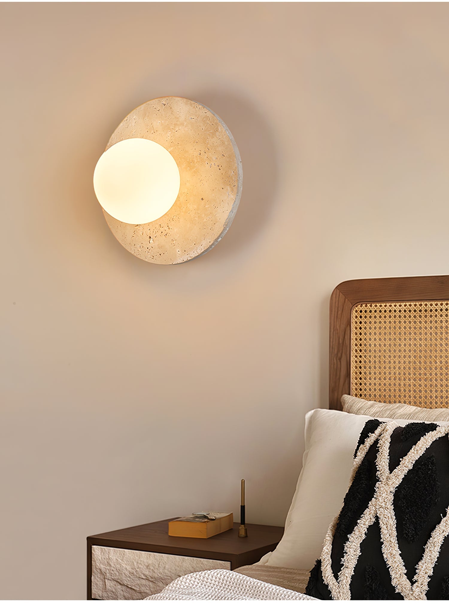 Vesolyra Travertine Ceiling Light