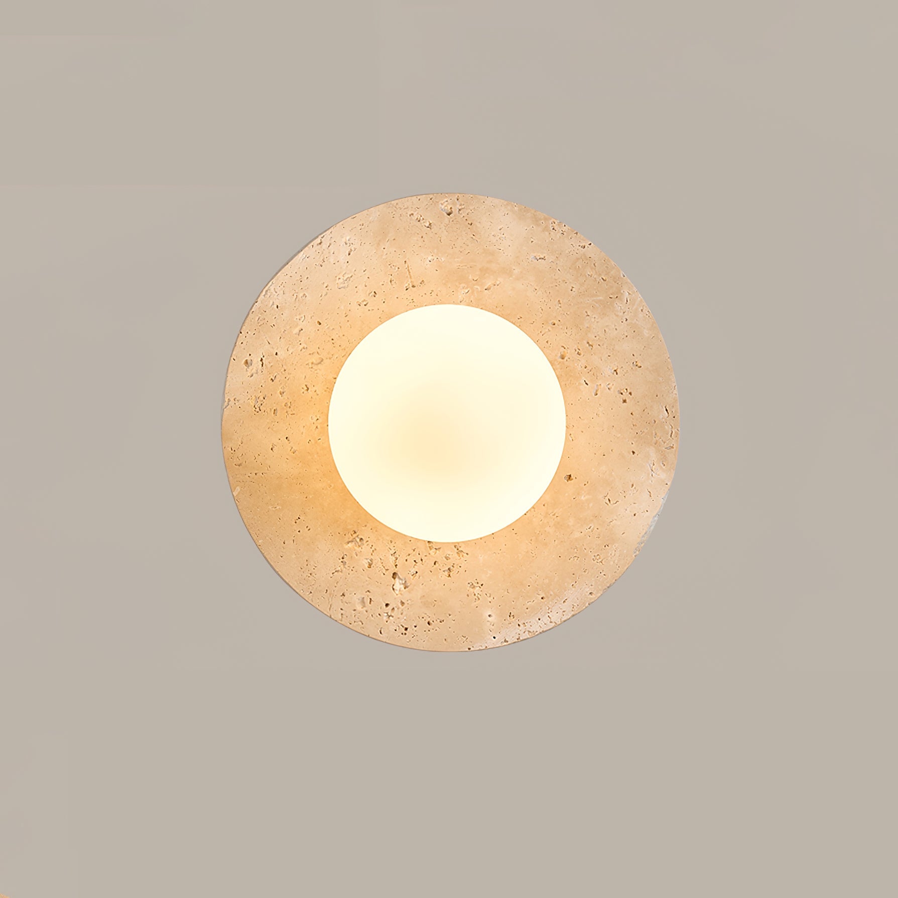 Lunaro Elegant Travertine Wall Light