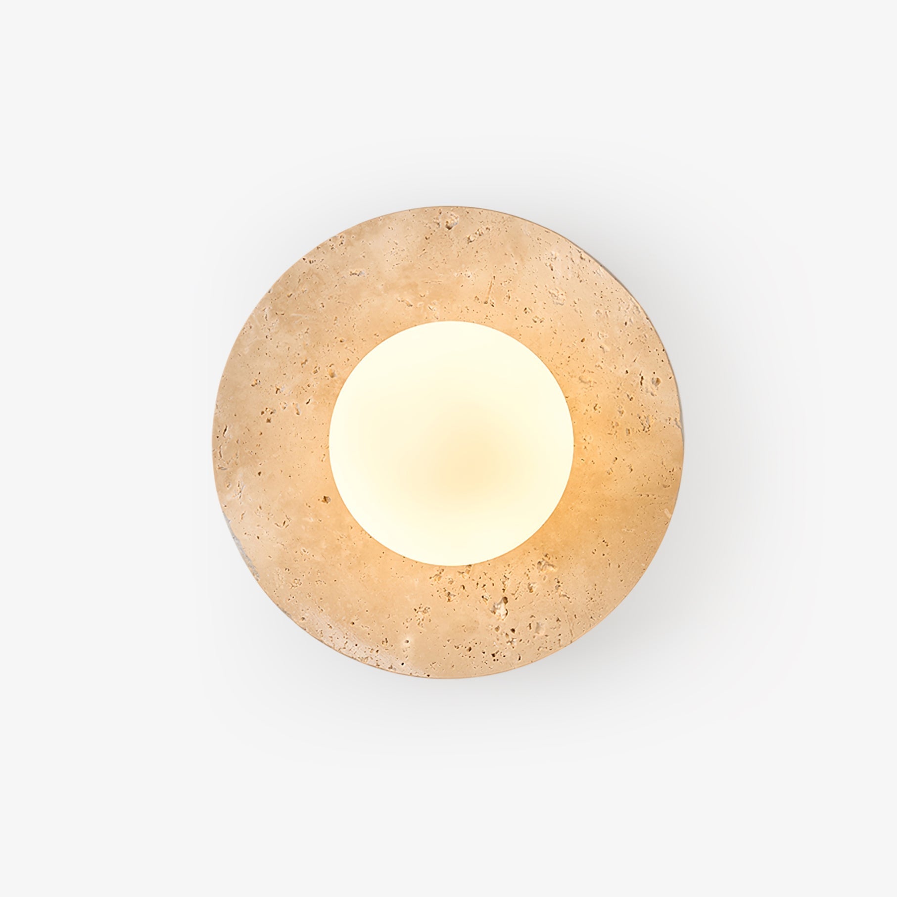Lunaro Elegant Travertine Wall Light