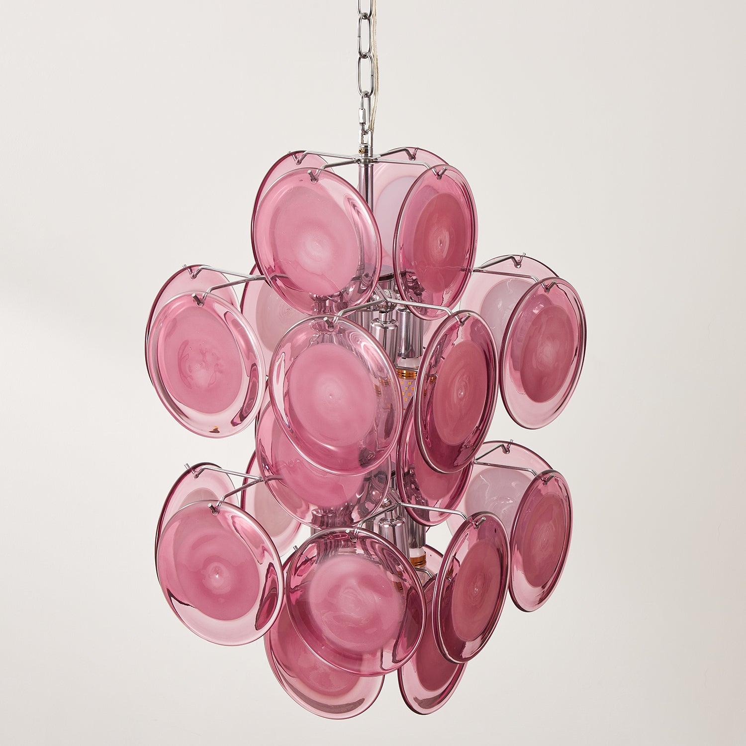 Luniva Pendant Lamp Rosy Glass Clusters - Letslighting