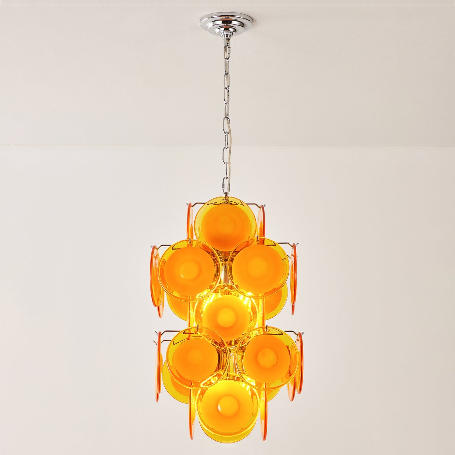 Luniva Pendant Lamp Rosy Glass Clusters - Letslighting