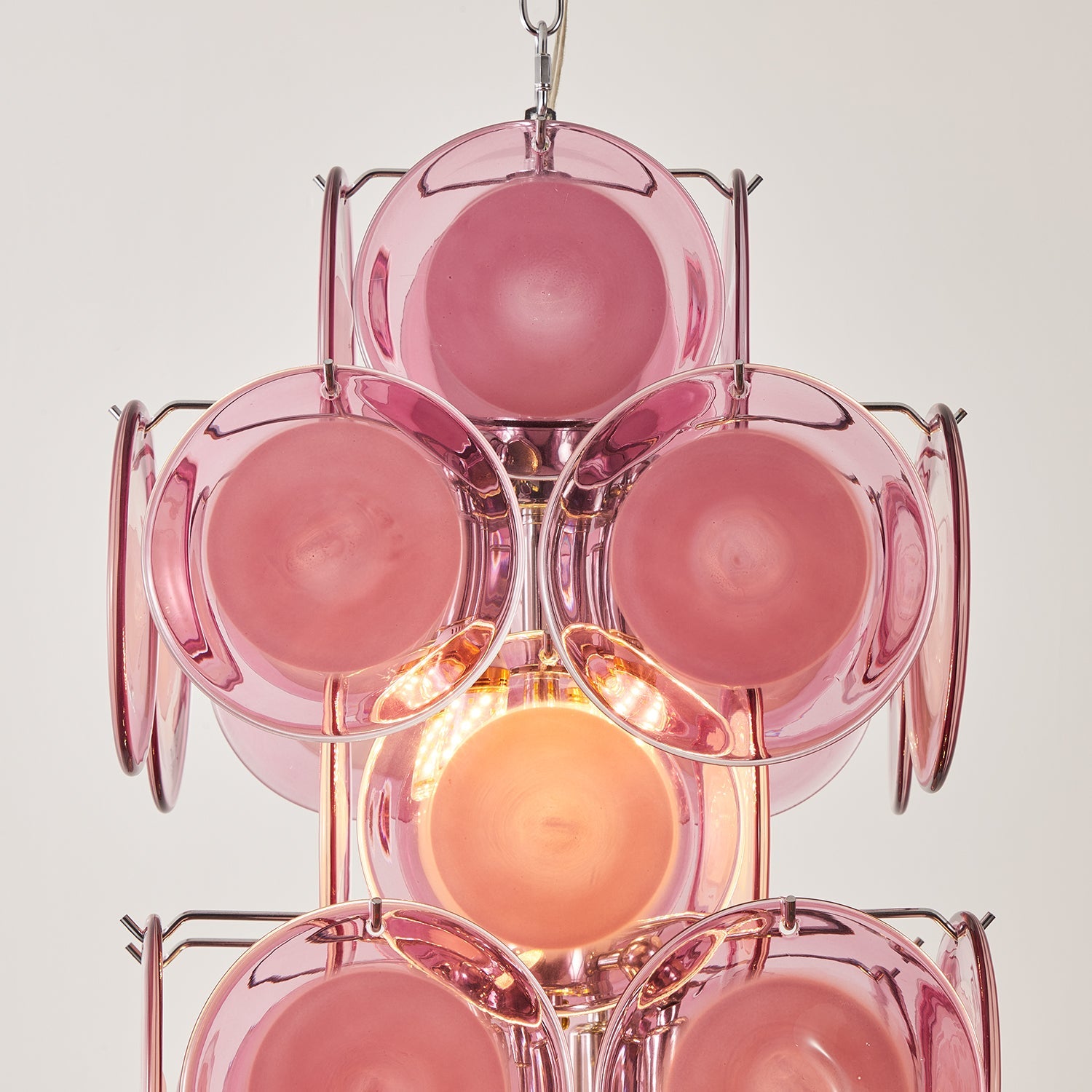 Luniva Pendant Lamp Rosy Glass Clusters - Letslighting