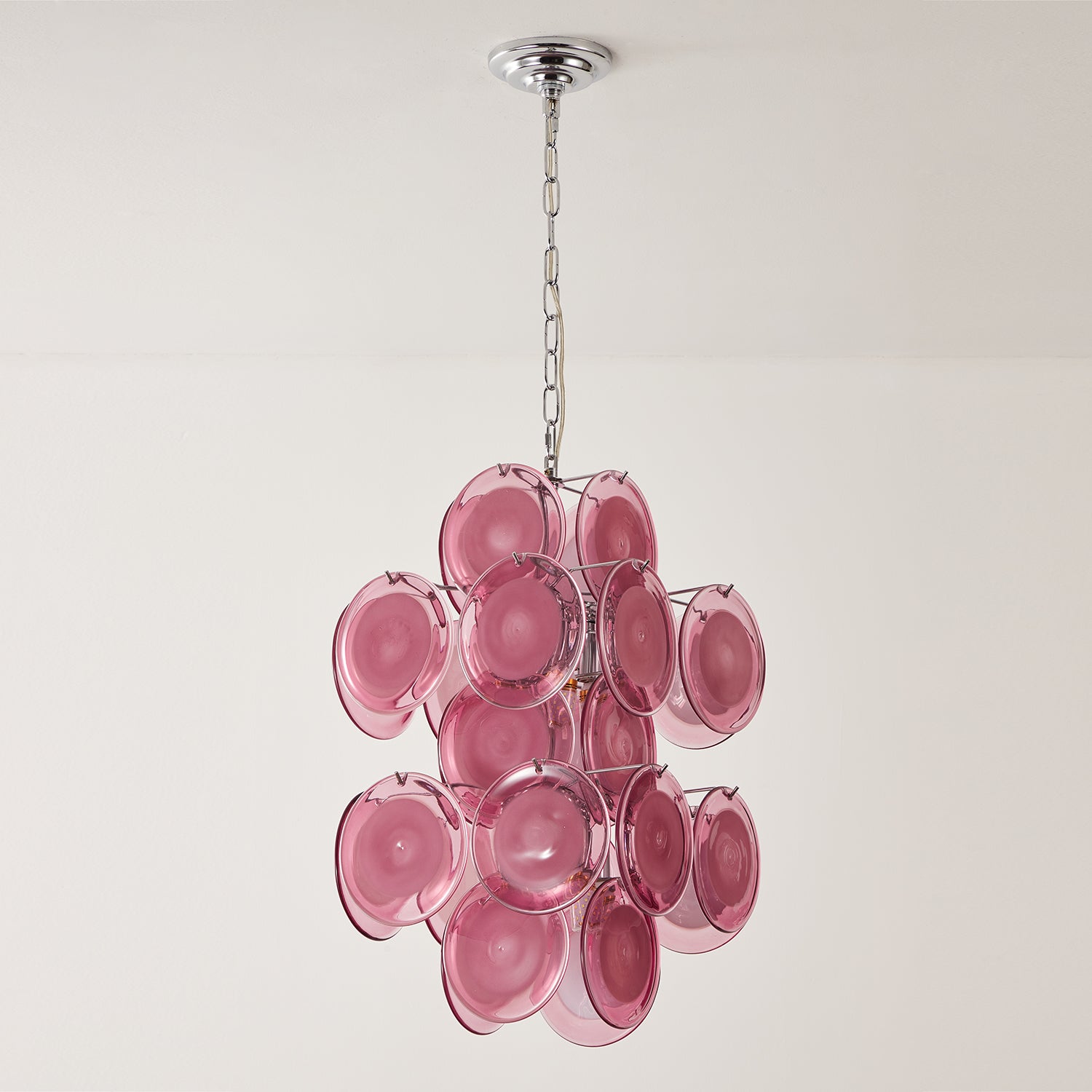 Luniva Pendant Lamp Rosy Glass Clusters - Letslighting