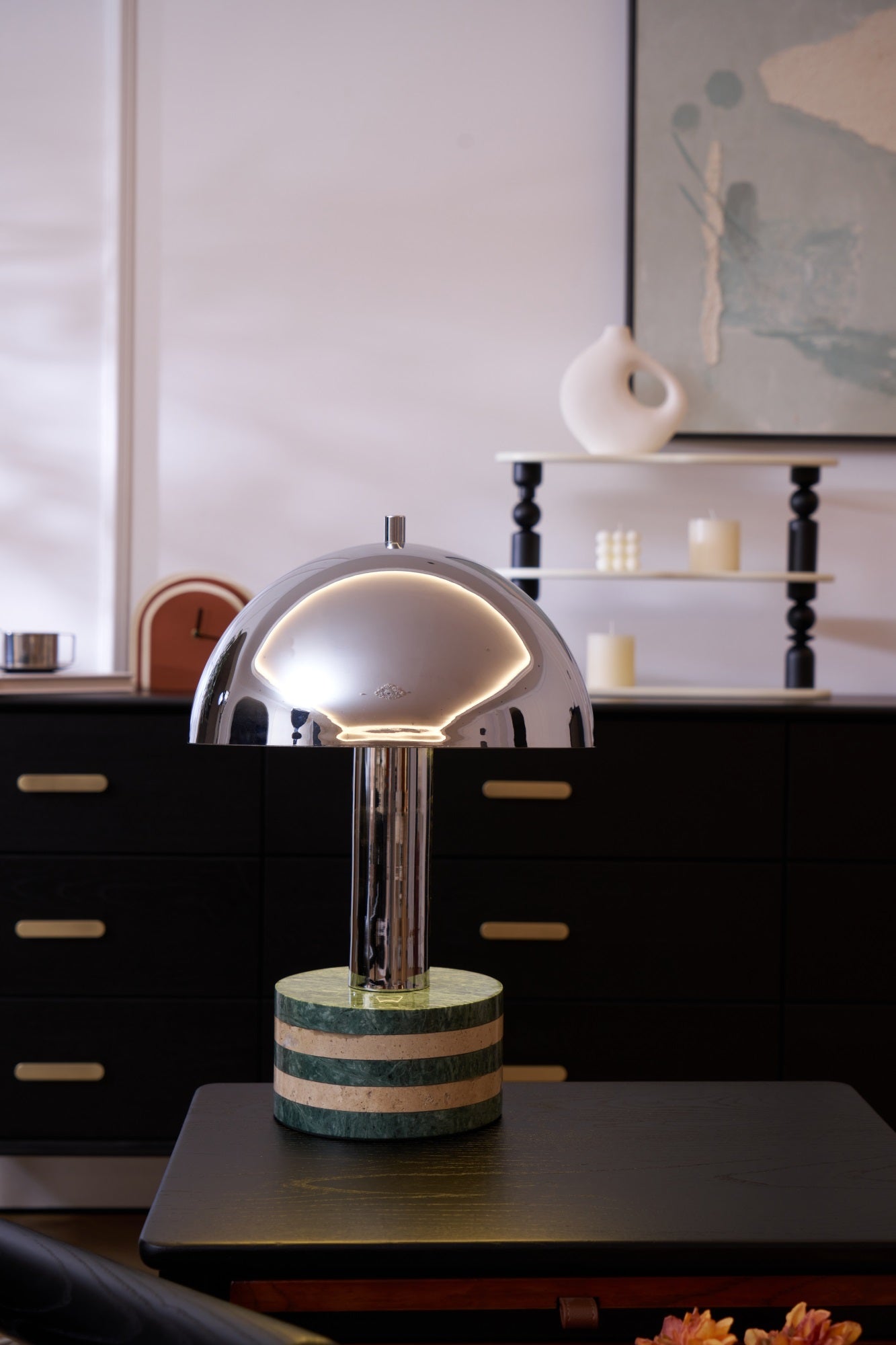 Luno Chrome Table Lamp - Blowlighting