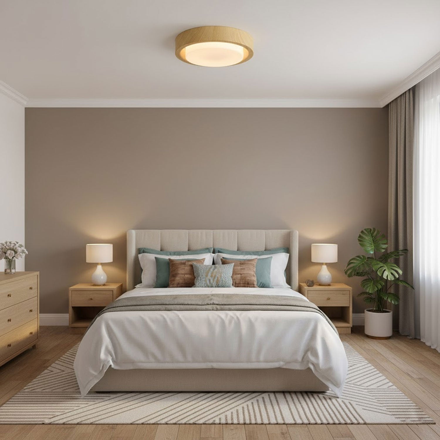 Lunor Modern Acrylic Ceiling Light