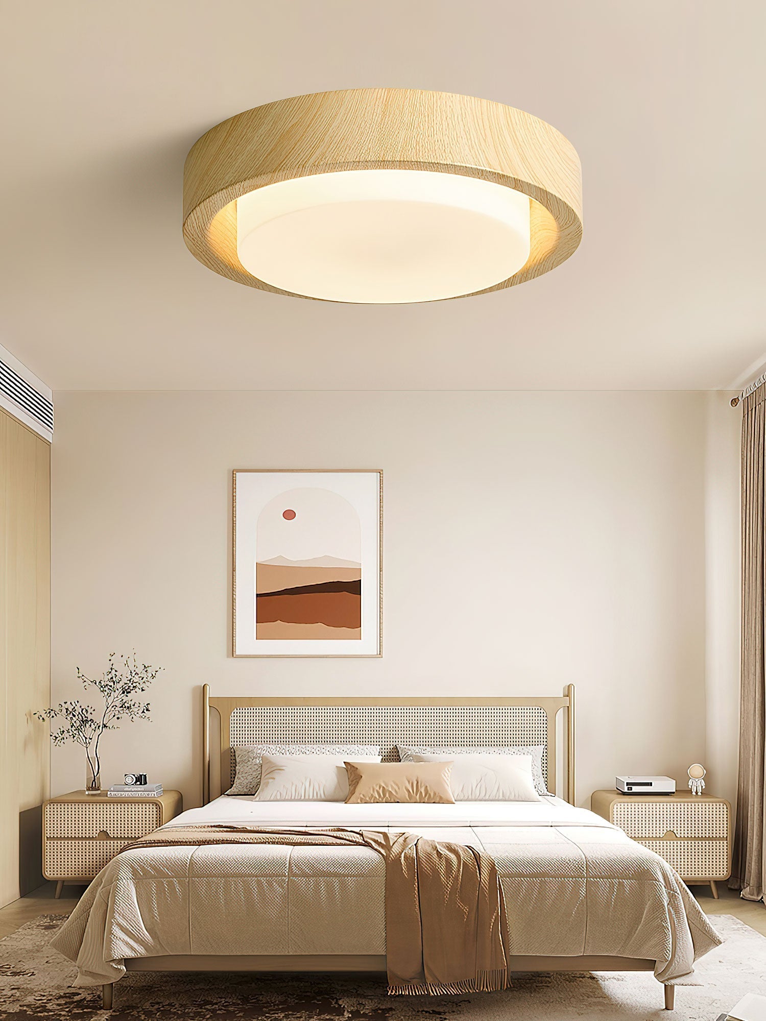 Daniel Minimalist Wood Ceiling Light - Letslighting