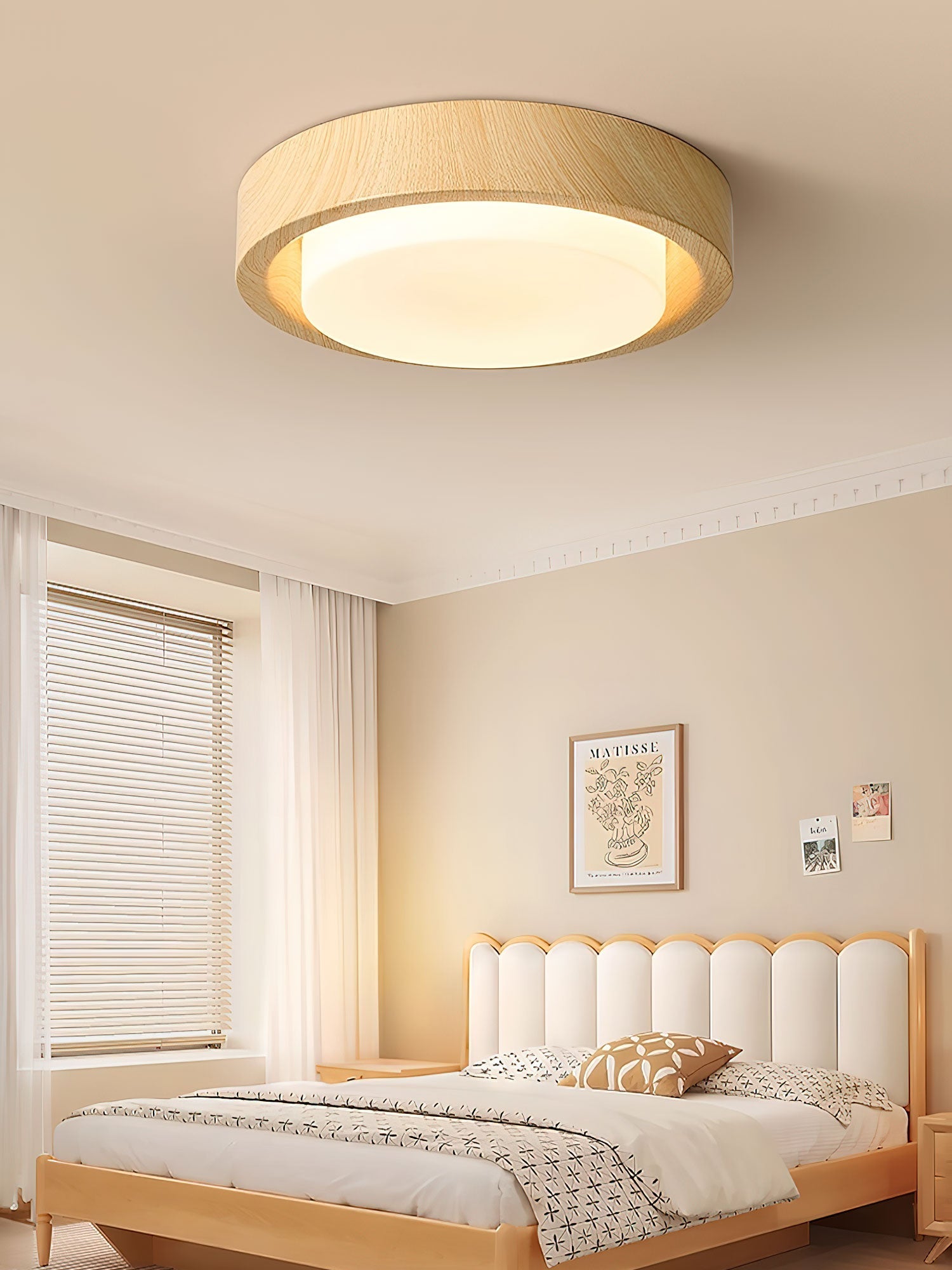 Daniel Minimalist Wood Ceiling Light - Letslighting