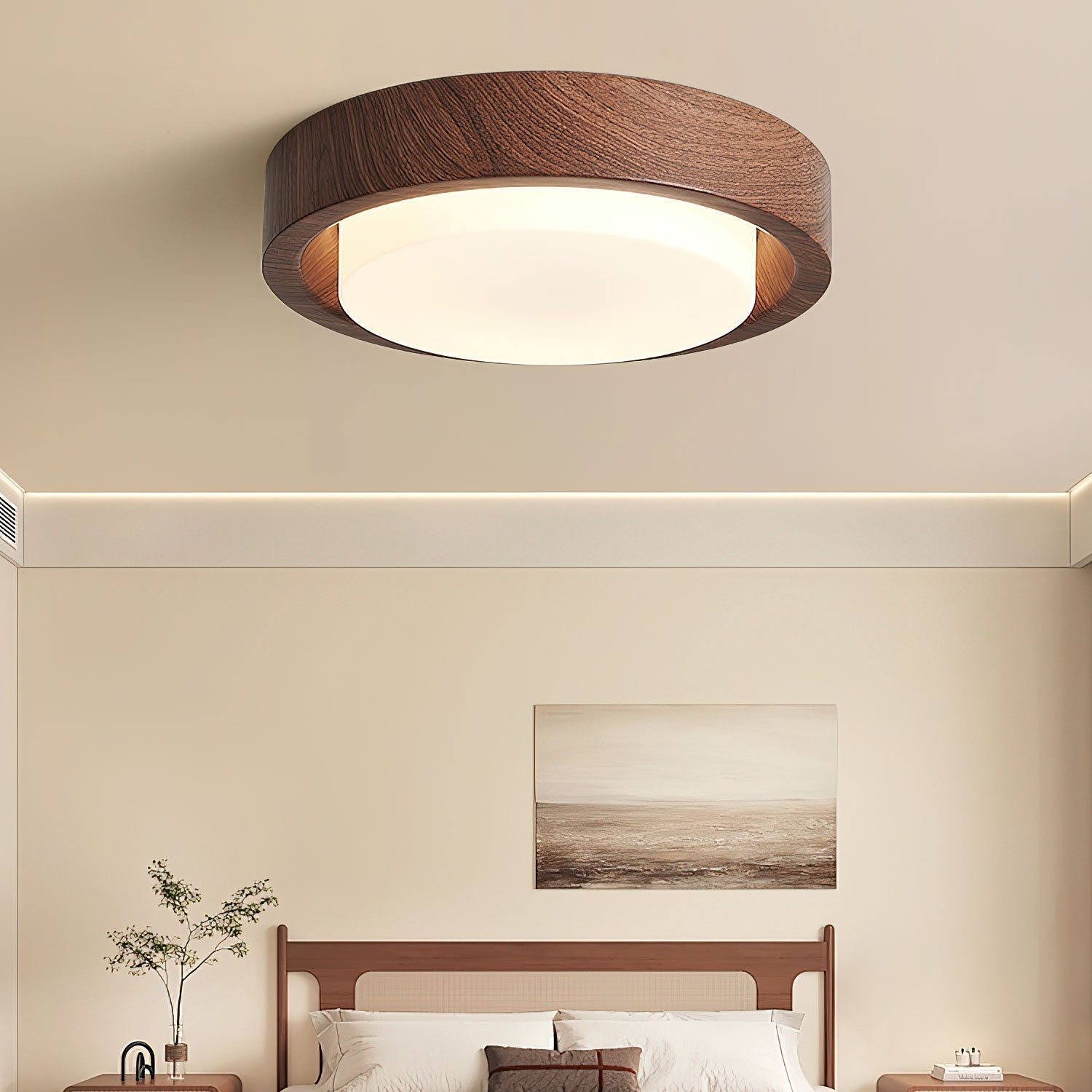 Daniel Minimalist Wood Ceiling Light - Letslighting