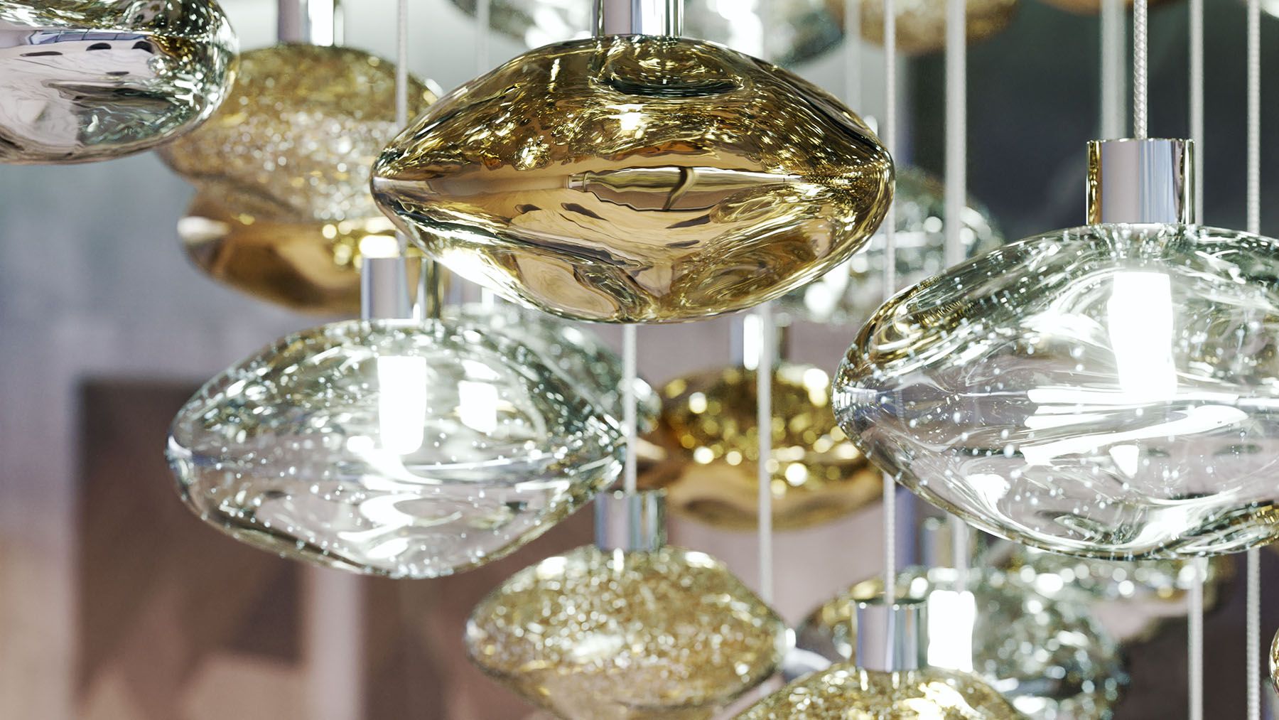 Elmarel Flowing Crystal Chandelier Stair Case - Letslighting