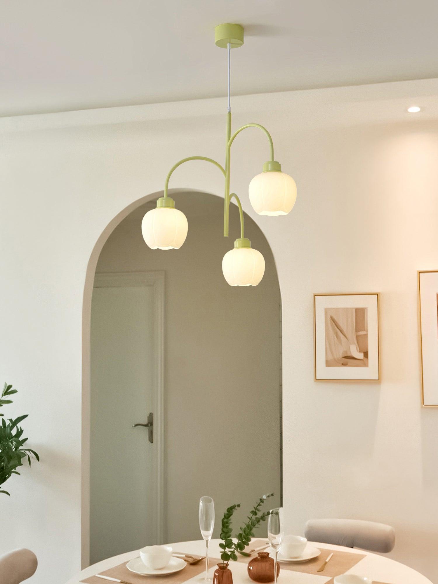 Aurora Chandelier Flower Petal Modern - Letslighting